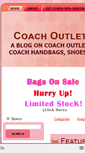Mobile Screenshot of coachoutletstore.org